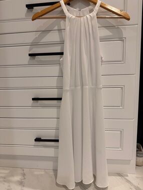 shilou halter dress Mei High Split Halter Neck Maxi Dress in Ivory